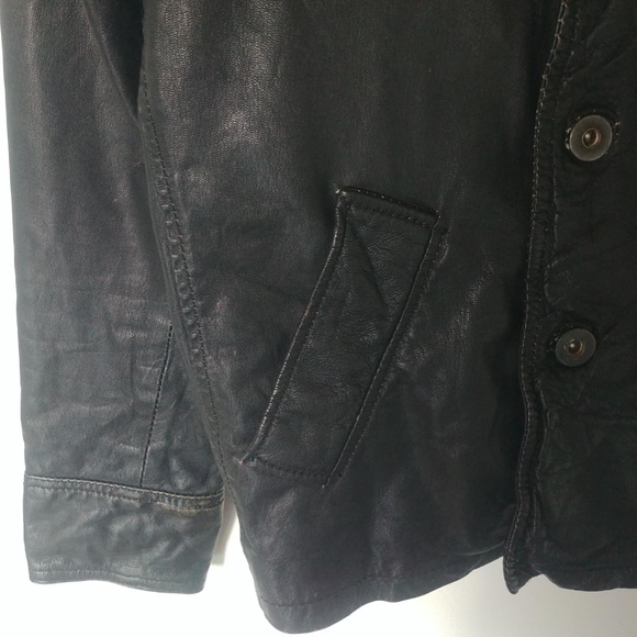 Jack And Jones Vintage Leather Jacket - Picture 3 of 12